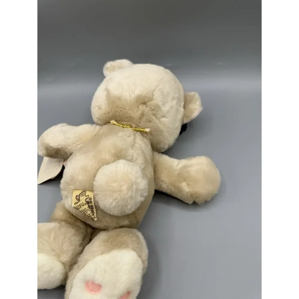 1993 Precious Moments Pretty Forever Plush Bear Applause 13” Pink Bow Tags